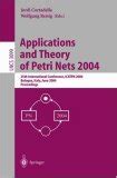 Applications and Theory of Petri Nets 2004 25th International Conference Doc