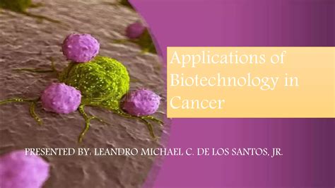 Applications of Biotechnology in Oncology PDF