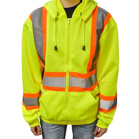 Applications of Safety Yellow Hooded Sweatshirts