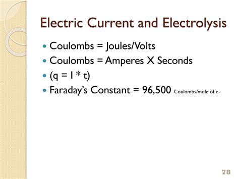 Applications of Volts, Coulombs, and Amperes