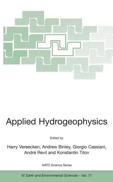 Applied Hydrogeophysics Proceedings of the NATO Advanced Research Workshop on Soils and Groundwater Epub