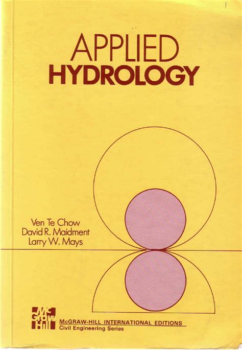 Applied Hydrology Chow Solution Manual Pdf Kindle Editon