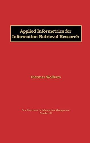 Applied Informetrics for Information Retrieval Research PDF