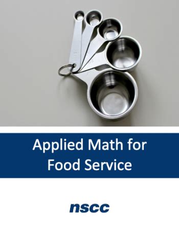 Applied Math for Food Service Kindle Editon