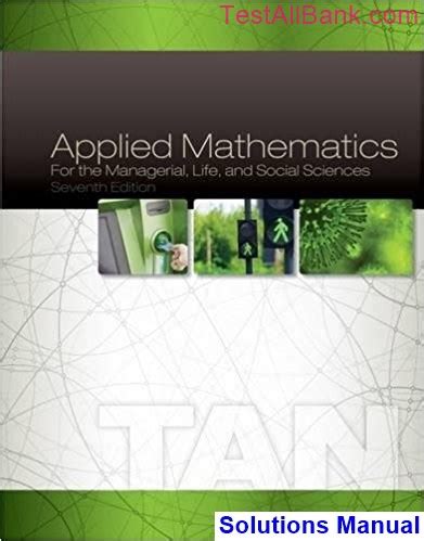 Applied Mathematics Tan Solutions Manual Kindle Editon