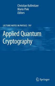 Applied Quantum Cryptography Kindle Editon