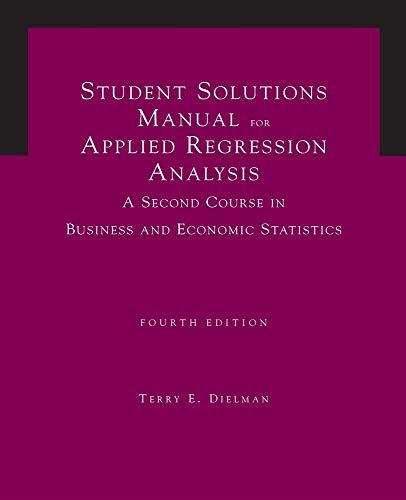 Applied Regression Dielman Solutions Reader