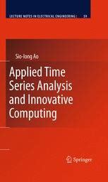 Applied Time Series Analysis and Innovative Computing Kindle Editon