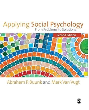 Applying Social Psychology From Problems to Solutions PDF