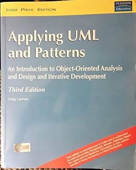 Applying UML and Patterns An Introduction to Object-Oriented Analysis and Design PDF