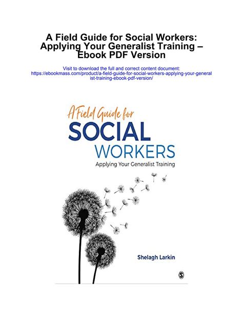 Applying Your Generalist Training: A Field Guide for Social Workers Ebook Reader