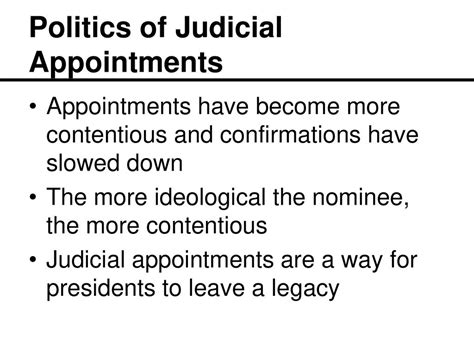 Appointments to the Federal Judiciary: A Contentious Landscape