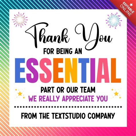 Appreciation Card Template