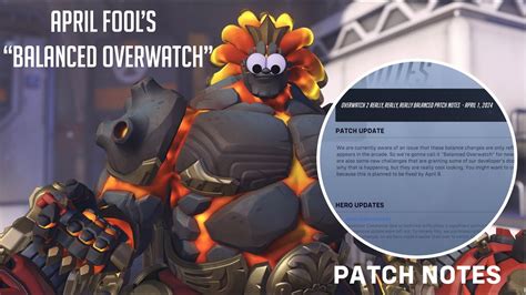 April Fools' Patch Notes for Overwatch