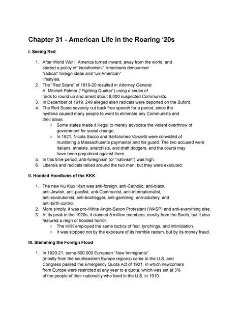 Apush Chapter 31 Packet Answers Doc