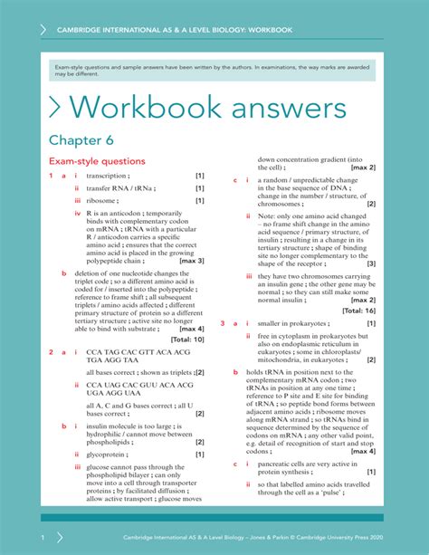 Aqa Examination Style Questions Answers Biology Epub