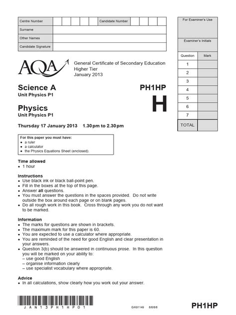 Aqa Science Ph1hp Answers Epub