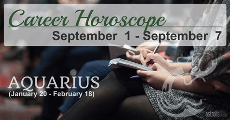 Aquarius Horoscope Next Week Career
