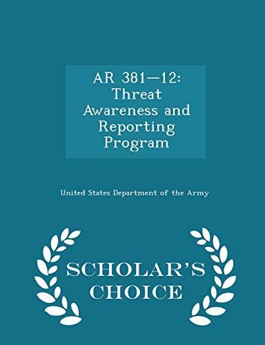 Ar 381-12 Threat Awareness and Reporting Program Epub