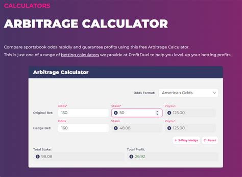 Arb Arbitrage Calculator: Uncover the Potential of Risk-Free Profits