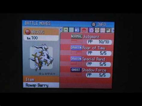 Arceus' Core Statistics