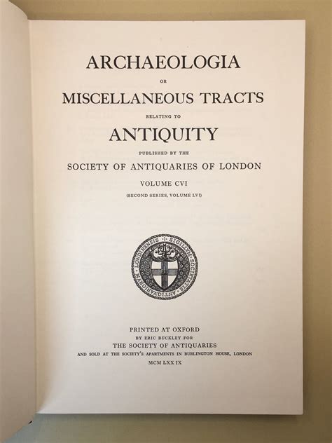 Archaeologia Or Miscellaneous Tracts Relating To Antiquity Volume 23 Epub