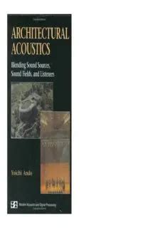 Architectural Acoustics Blending Sound Sources, Sound Fields, and Listeners 1st Edition Kindle Editon