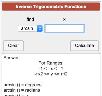 Arcsine Calculator: Unlock the Power of Inverse Trigonometry