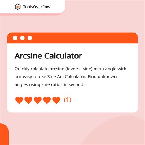 Arcsine Calculator: Your Handy Tool for Inverse Sine Calculations