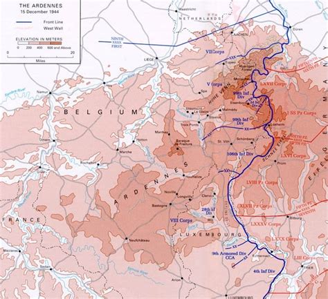 Ardennes Forest WWII Map: Uncovering the Epic Battles of 1944