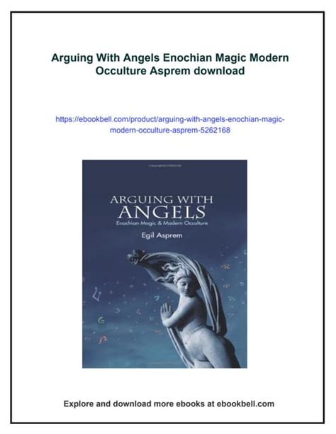 Arguing with Angels Enochian Magic and Modern Occulture PDF