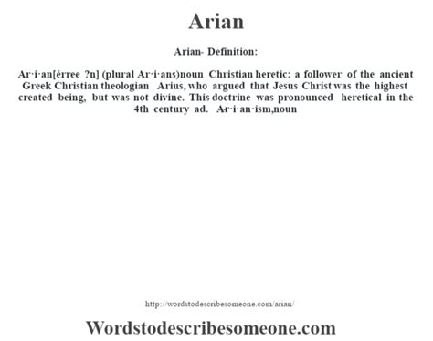 Arian Meaning: Unveiling the Mystery