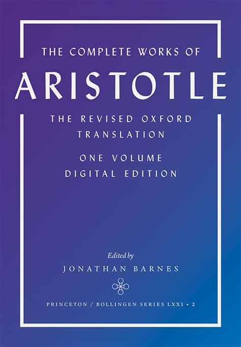 Aristotle The Complete Works Epub