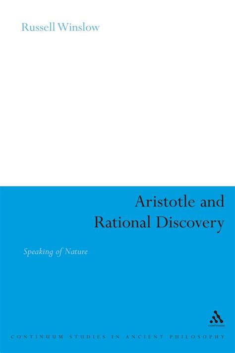 Aristotle and Rational Discovery (Continuum Studies in Ancient Philosophy) Ebook PDF