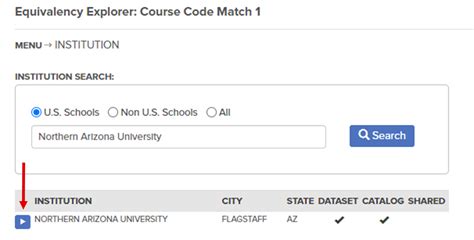 Arizona State University Course Catalog Course Equivalency