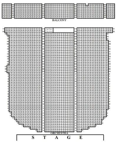 Arlington Theatre Seating Chart