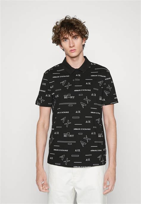 Armani Exchange black polo