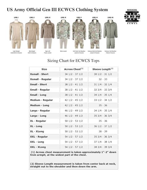 Army Ocp Size Chart