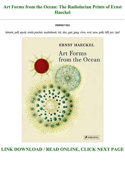 Art Forms from the Ocean: The Radiolarian Prints of Ernst Haeckel Ebook Doc