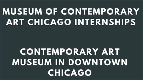 Art Internships Chicago