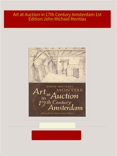 Art at Auction in 17th-Century Amsterdam 1st Edition PDF