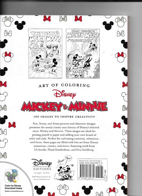 Art of Coloring Mickey and Minnie 100 Images to Inspire Creativity Kindle Editon