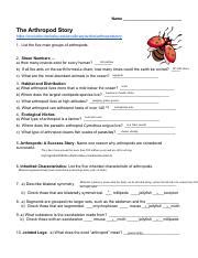 Arthropod Story Answers Reader