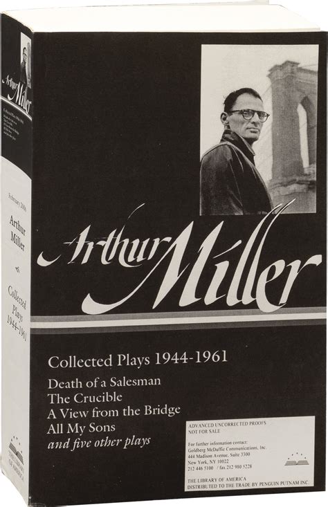 Arthur Miller Collected Plays Vol 1 1944-1961 LOA 163 Library of America Arthur Miller Edition PDF