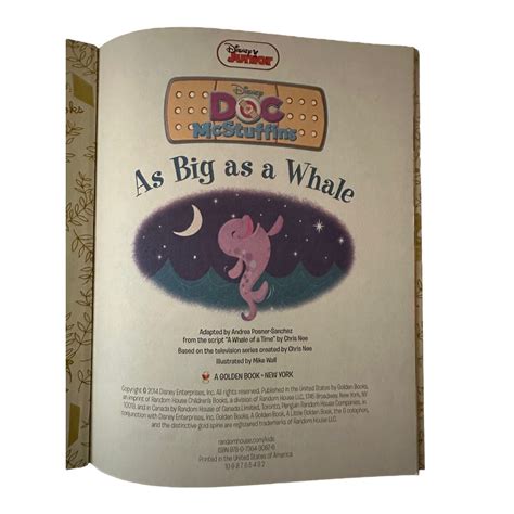 As Big as a Whale Disney Junior Doc McStuffins Little Golden Book