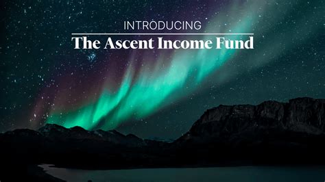 Ascent Income Fund: Unlocking the Power of Alternative Investments for Your Portfolio