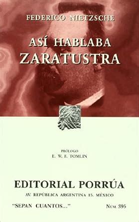 Asi Hablaba Zaratustra Spanish Edition Kindle Editon