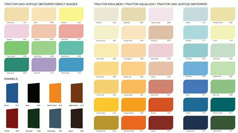 Asian Paints Tractor Emulsion Color Catalogue