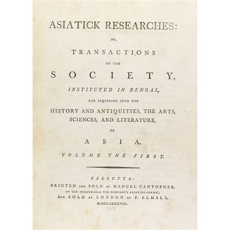 Asiatick Researches; Or Epub