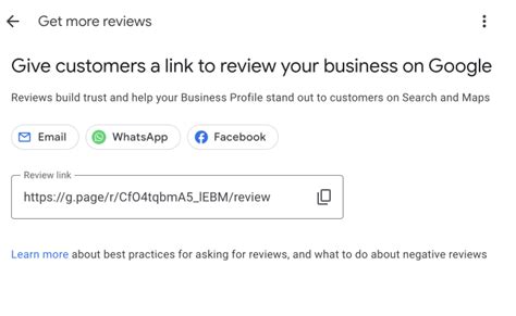 Ask For Google Review Template